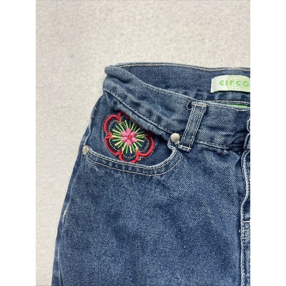 Vintage Circo Girls Blue Jeans Embroidered Flowers Size 8 - Picture 4 of 6